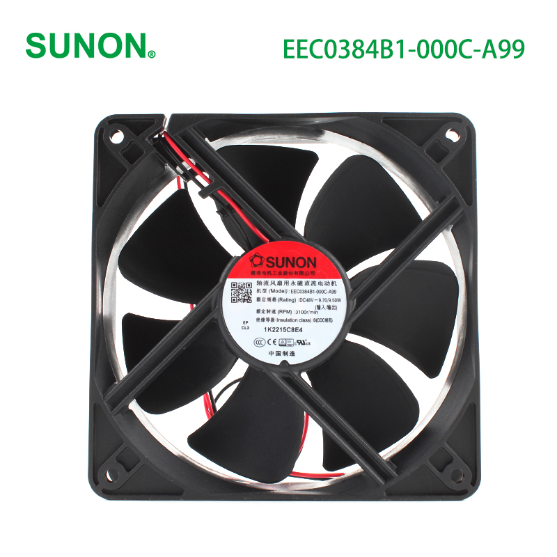 SUNON 48v dc fan 120x38mm dc axial flow fan 12038 0.203A 9.7W EEC0384B1-000C-A99