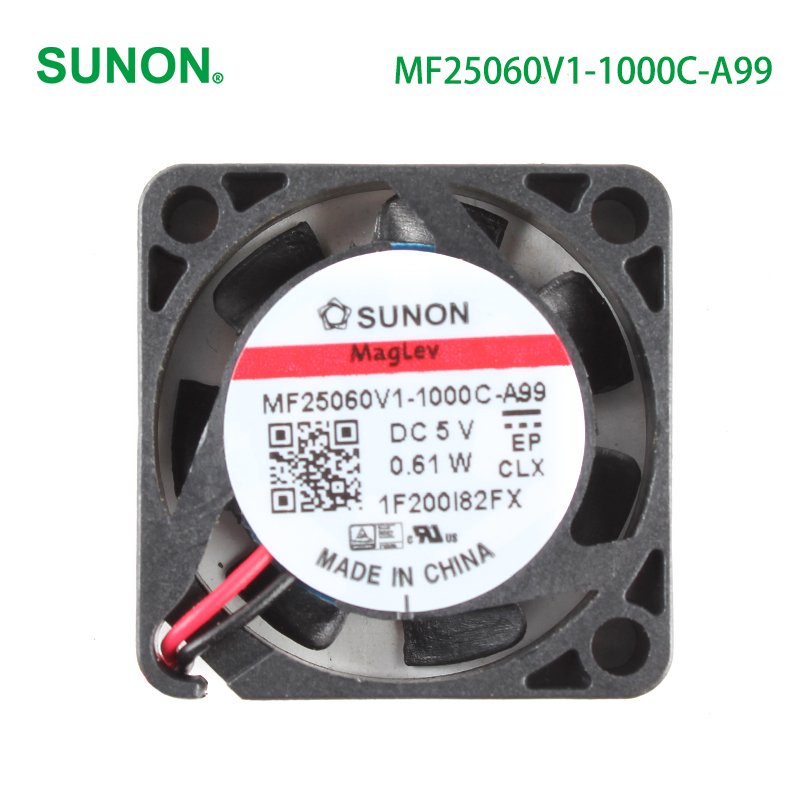 SUNON dc fan mini 5v dc cooling fan 25×25×6mm 115mA 0.61W MF25060V1-1000C-A99