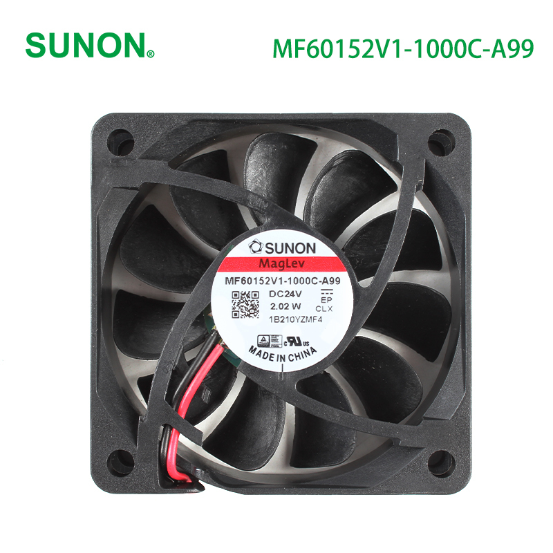 SUNON 6015 axial dc cooling fan 24v dc axial fan 60×60×15mm 75mA 2.02W MF60152V1-1000C-A99