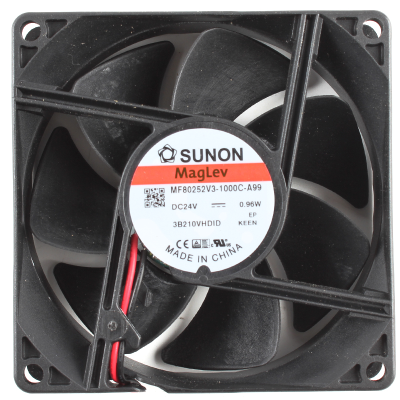 SUNON dc 24v cooling fan quiet cooling fan 80×80×25mm 40mA 0.96W MF80252V3-1000C-A99