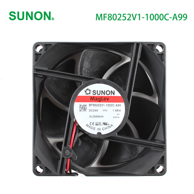 SUNON 80x80x25mm dc axial cooling fan microprocessor cooling fan 80×80×25mm 24V 65mA 1.68W MF80252V1-1000C-A99