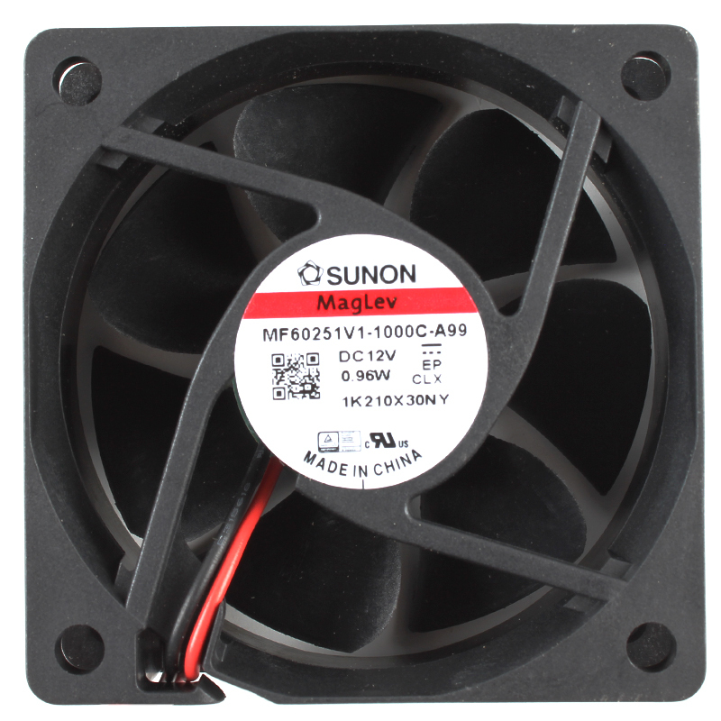 SUNON 60mm dc axial cooling fan server cooling fan 60×60×25mm 12V 75mA 0.96W MF60251V1-1000C-A99