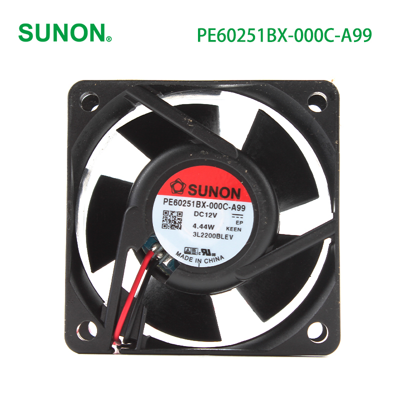 SUNON mini cooling fan cooling fan 60x60mm25mm 6025 12V 370mA 4.44W PE60251BX-000C-A99