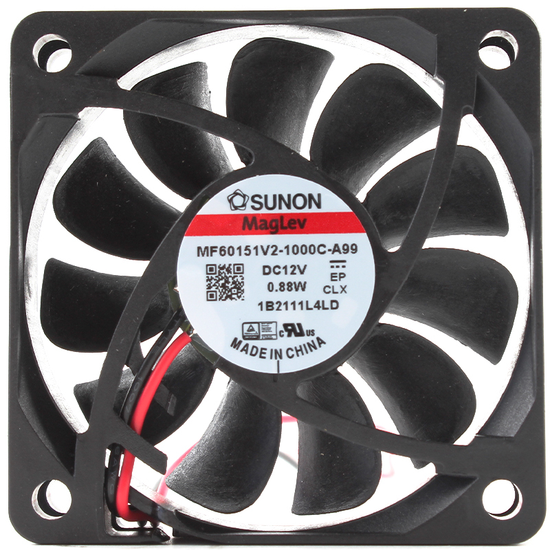 SUNON 60mm dc axial cooling fan cooling silent fan 60×60×15mm 12V 60mA 0.88W MF60151V2-1000C-A99