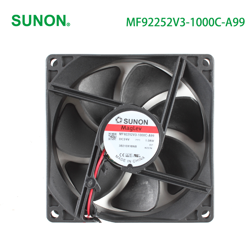 SUNON 9225 dc cooling fan dc 24v cooling fan 92×92×25mm 42mA 1.08W MF92252V3-1000C-A99