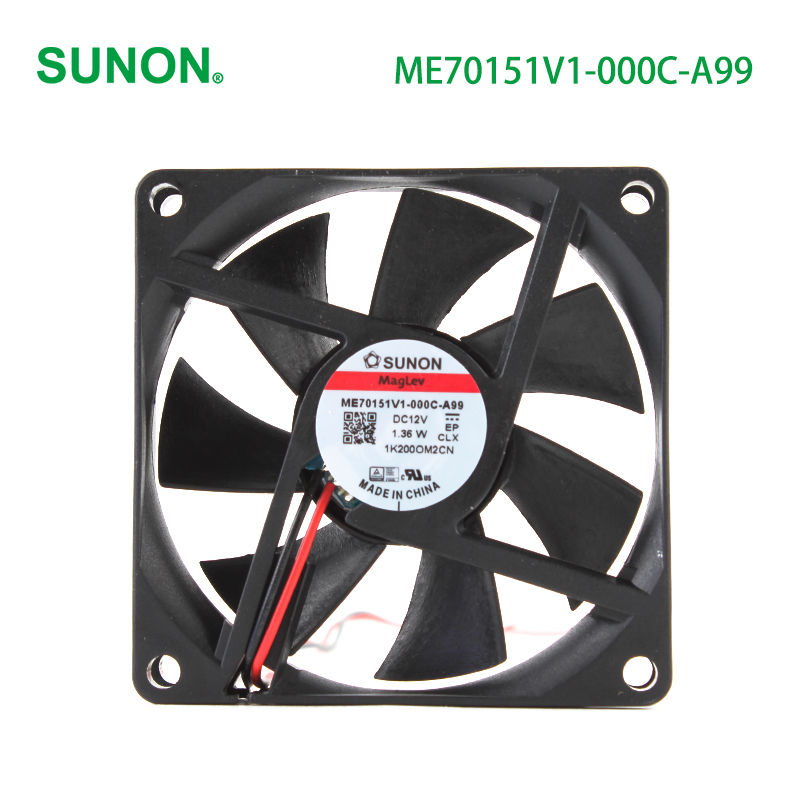 SUNON cooling 12v fan inverter fan cooling 70×70×15mm 0.113A 1.36W ME70151V1-000C-A99