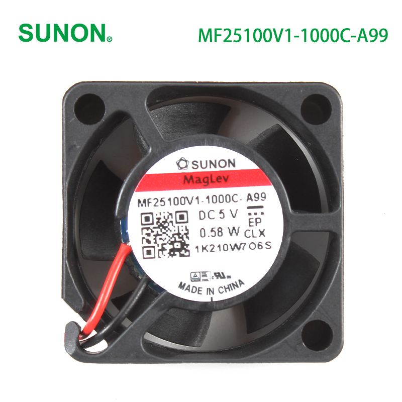 SUNON 5v dc cooling fan high speed dc cooling fan 25×25×10mm 105mA 0.58W MF25100V1-1000C-A99