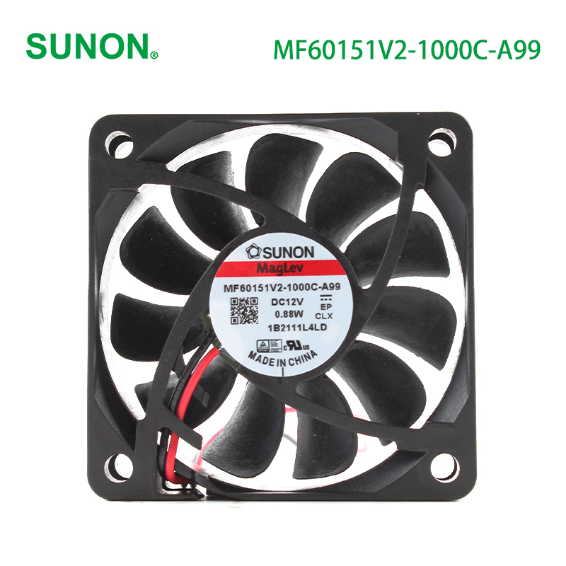 SUNON 60mm dc axial cooling fan cooling silent fan 60×60×15mm 12V 60mA 0.88W MF60151V2-1000C-A99