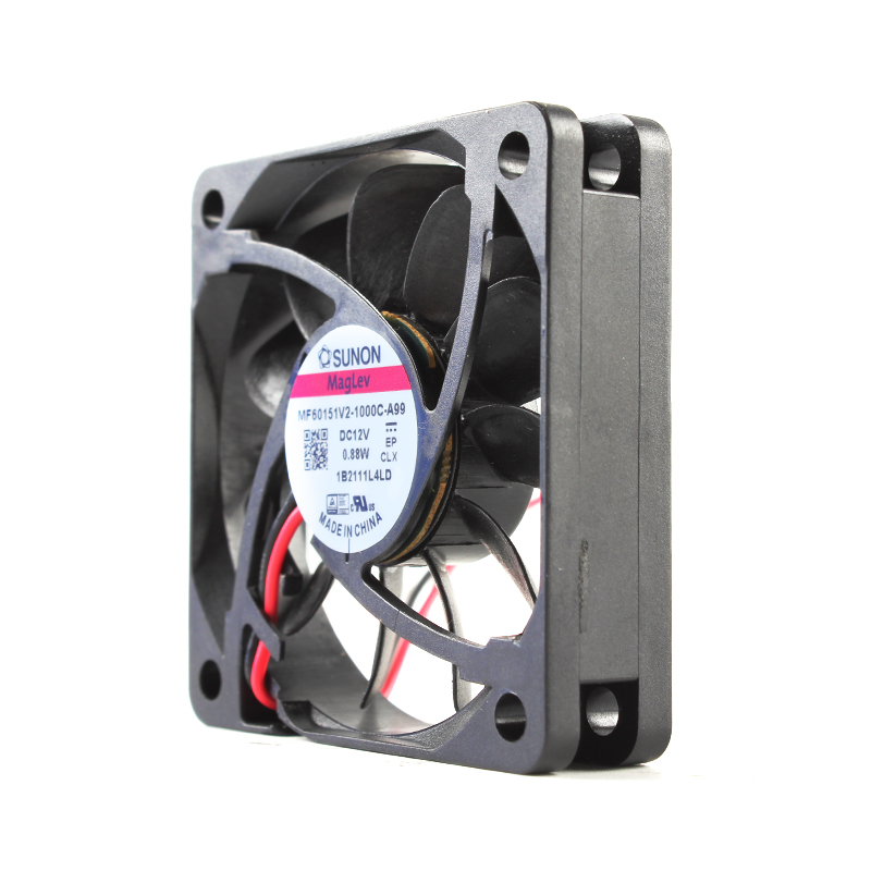SUNON 60mm dc axial cooling fan cooling silent fan 60×60×15mm 12V 60mA 0.88W MF60151V2-1000C-A99