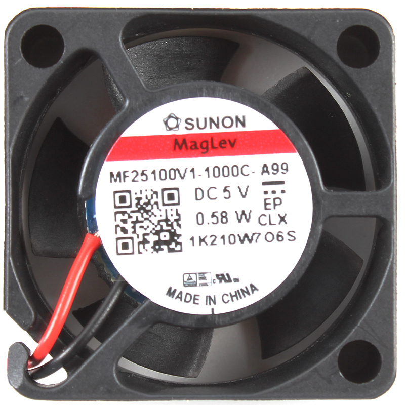 SUNON 5v dc cooling fan high speed dc cooling fan 25×25×10mm 105mA 0.58W MF25100V1-1000C-A99