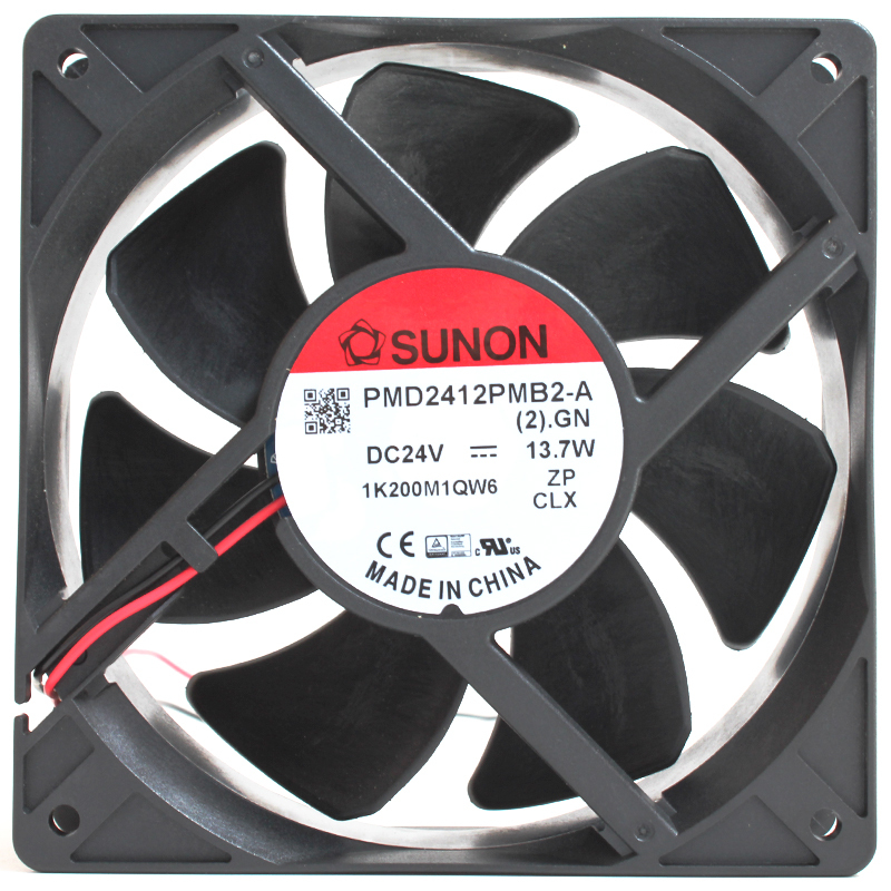 SUNON ball bearing dc fan dc axial compact fan 120×120×38mm 24V 570mA 13.7W PMD2412PMB2-A(2).GN