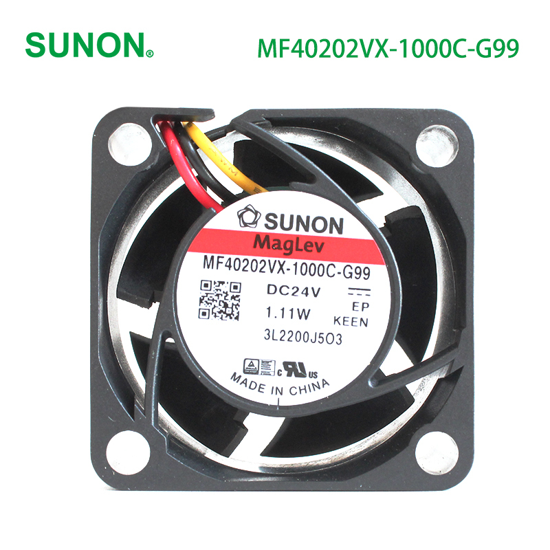 SUNON dc cooling fan 40mm cooling dc fan 40×40×20mm 24V 39mA 1.11W MF40202VX-1000C-G99