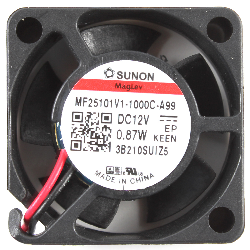 SUNON cooling silent fan 12v axial cooling fan 25×25×10mm 50mA 0.87W MF25101V1-1000C-A99