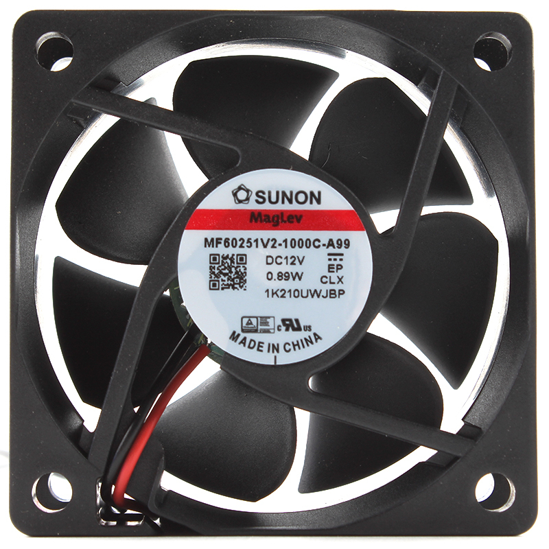 SUNON industrial cooling fans quiet cooling fan 60×60×25mm 12V 72mA 0.89W MF60251V2-1000C-A99