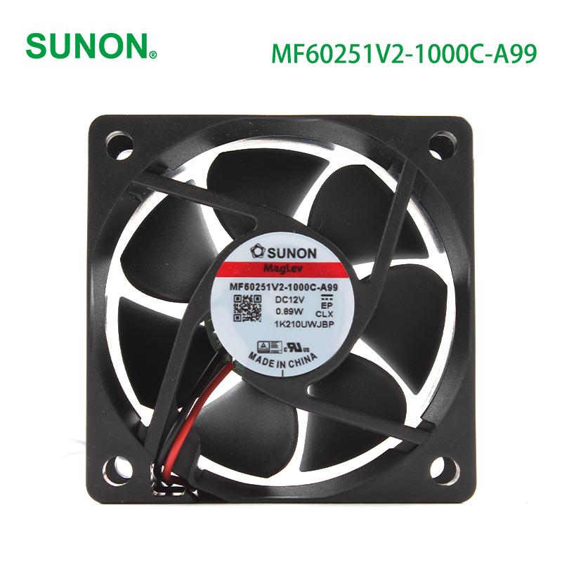 SUNON industrial cooling fans quiet cooling fan 60×60×25mm 12V 72mA 0.89W MF60251V2-1000C-A99