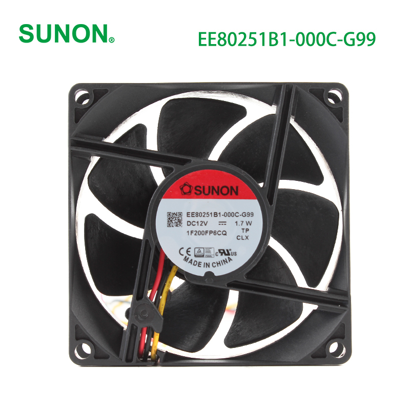SUNON small cooling fan low noise cooling fan 80×80×25mm 12V EE80251B1-000C-G99