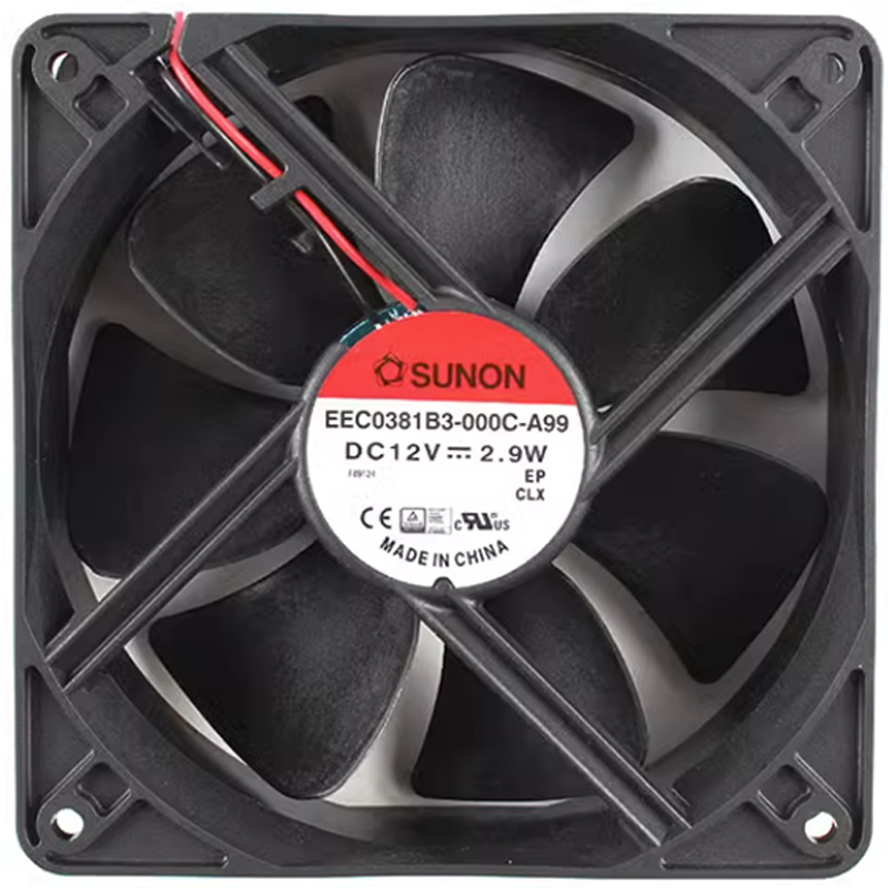 SUNON 120mm 12v cooling fan axial dc fan 120×120×38mm 241mA 2.9W EEC0381B3-000C-A99