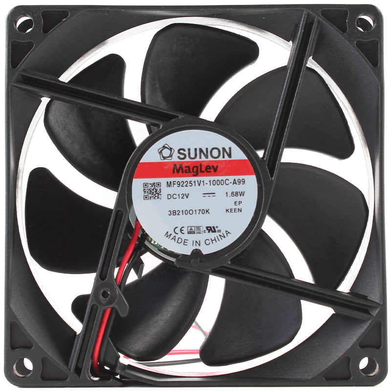 SUNON brushless dc cooling fan 9225 dc fan 92×92×25mm 12V 140mA 1.68W MF92251V1-1000C-A99