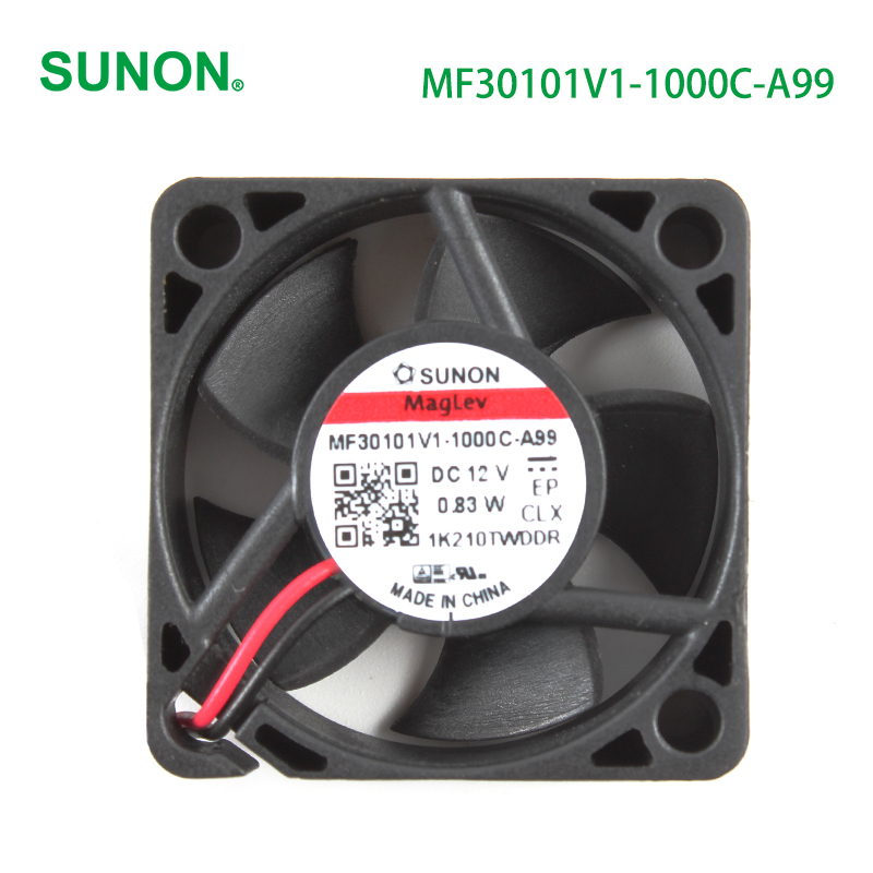 SUNON 3010 cooling fan industrial cooling fans 30×30×10mm 12V 55mA 0.83W MF30101V1-1000C-A99