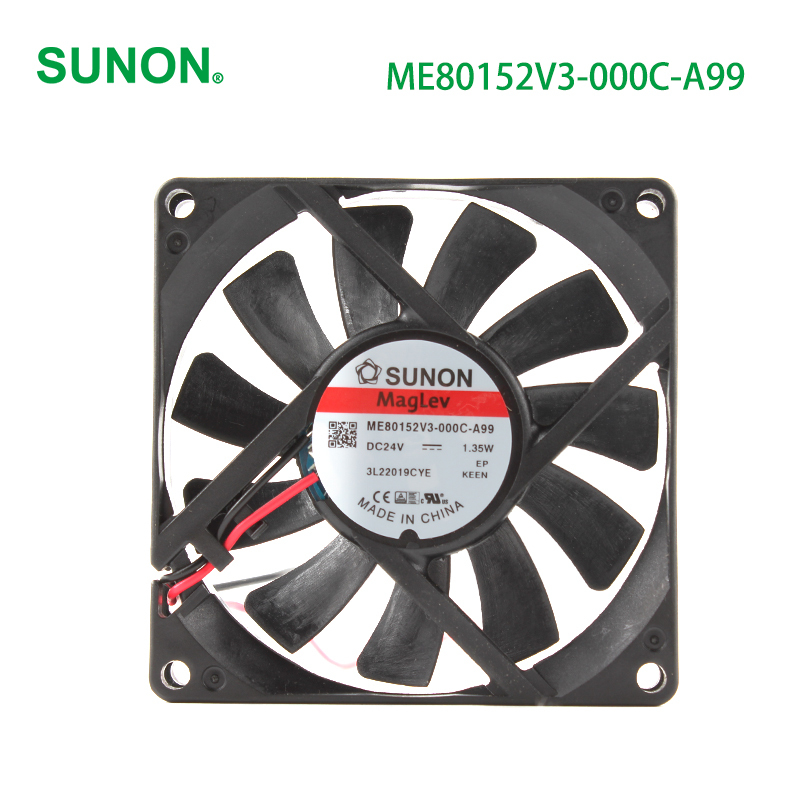 SUNON server cooling fan dc 24v 80mm fan 80×80×15mm 56mA 1.35W ME80152V3-000C-A99