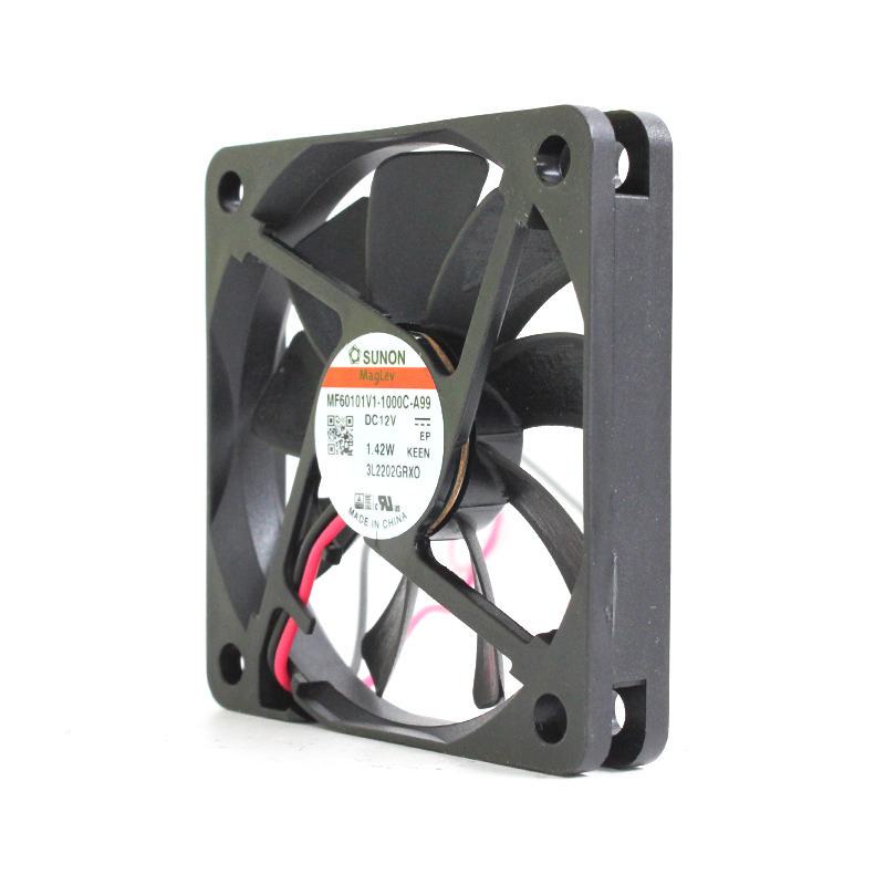 SUNON cooling fans for pc dc brushless fan 12v 60×60×10mm 108mA 1.42W MF60101V1-1000C-A99