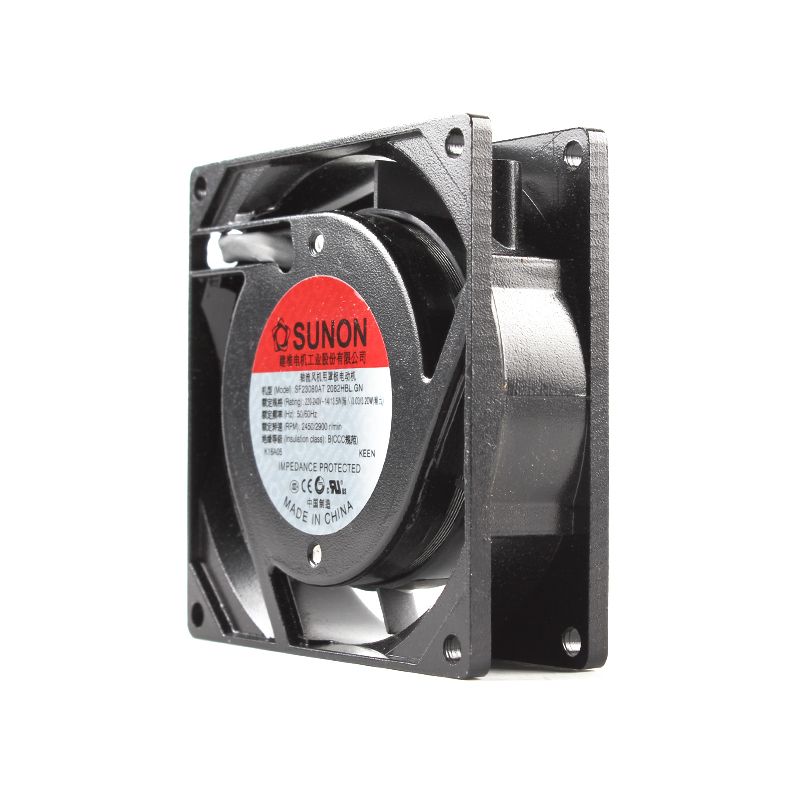 SUNON 80mm ac fan 220v ac axial cooling fan 80×80×25mm 0.06A 14/13.5W SF23080AT 2082HBL.GN