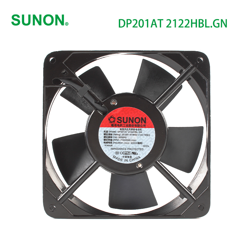 SUNON ac axial flow fans industrial cooling fans 120×120×25mm 220/240V 0.09A 19/18W DP201AT 2122HBL.GN