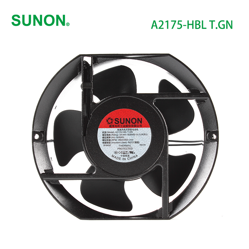 SUNON 17cm ac cooling fan ac industrial fan 171×151×51mm 220/240V 0.18A 39/36W A2175-HBL T.GN