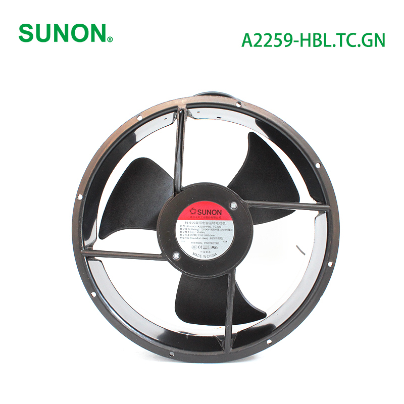 SUNON ac industrial axial flow fan cabinet cooling fan 254×89mm 220/240V 56/60W A2259-HBL.TC.GN