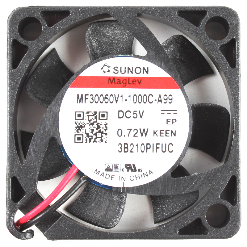 SUNON 30mm cooling fan 5v dc cooling fan 30×30×6mm 112mA 0.72W MF30060V1-1000C-A99