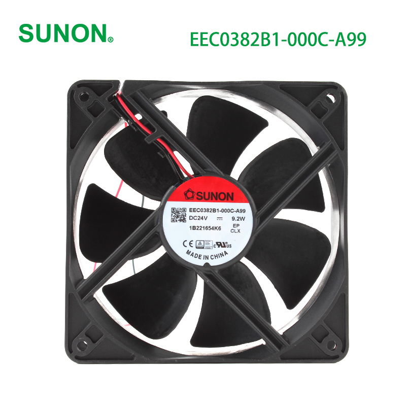 SUNON ball bearing dc fan 120x38mm dc axial flow fan 12038 24V 0.383A 9.2W EEC0382B1-000C-A99