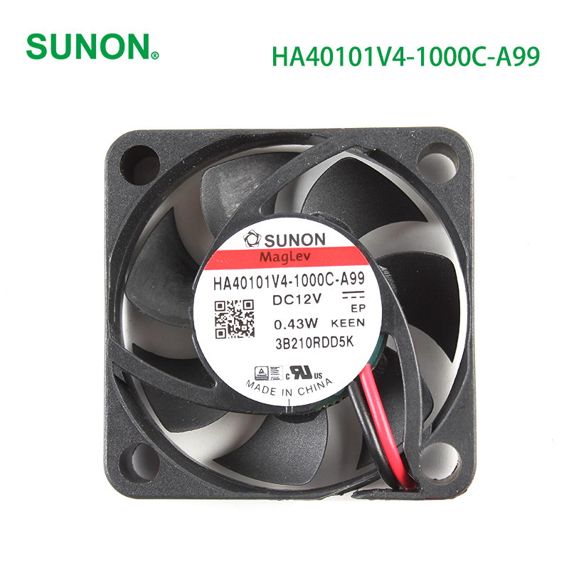SUNON brushless dc cooling fan small dc fan 40×40×10mm 12V 31mA 0.38W HA40101V4-1000C-A99