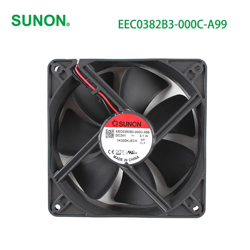 SUNON cooling fans for pc dc 24v cooling fan 120×120×38mm 130mA 3.1W EEC0382B3-000C-A99