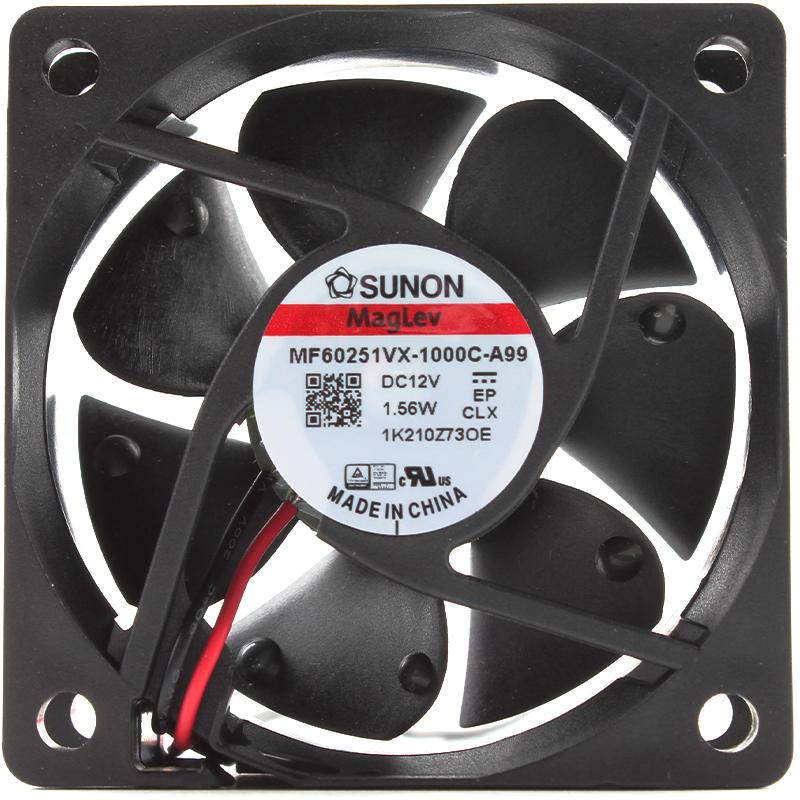 SUNON plastic cooling fan 60mm dc axial cooling fan 60×60×25mm 12V 0.13A 1.5W MF60251VX-1000C-A99