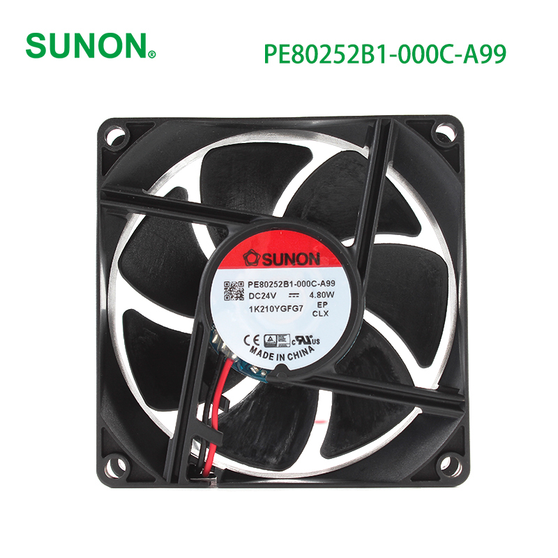 SUNON small cooling fan industrial cabinet fan 80×80×25mm 24V 0.2A 4.8W PE80252B1-000C-A99