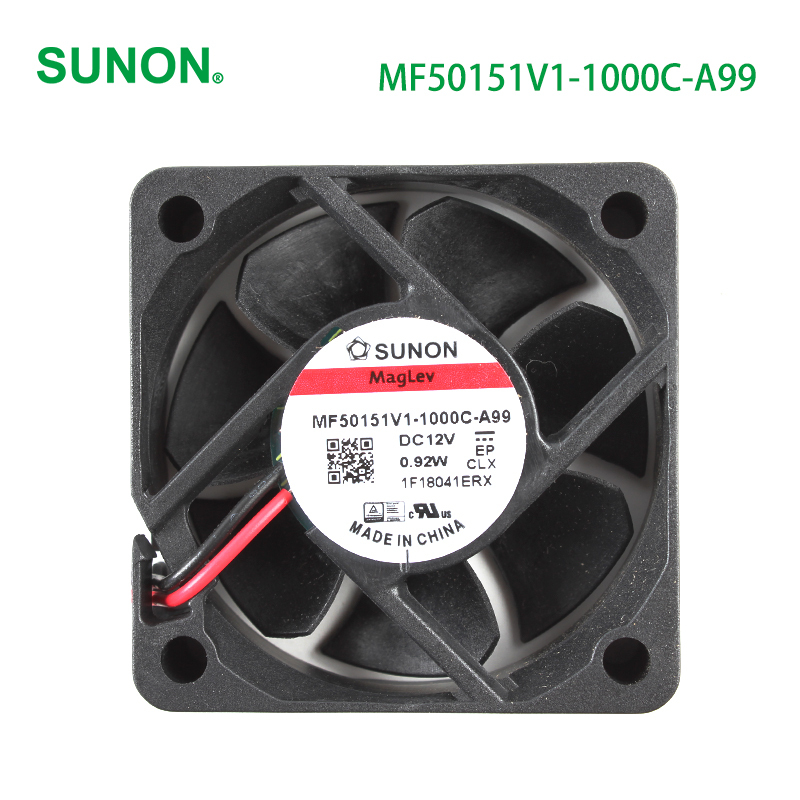 SUNON industrial cooler fan cabinet cooling fan 50×50×15mm 12V 66mA 0.92W MF50151V1-1000C-A99