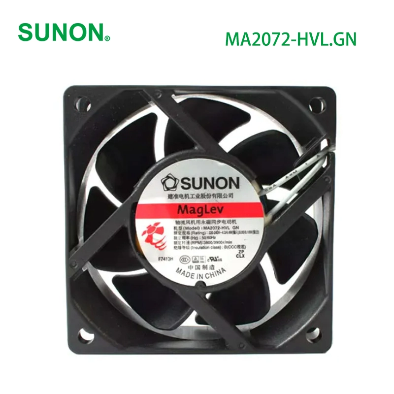 SUNON ac compact fans 220v ac fan 70×70×25mm 0.207/0.22A 4.3/4.4W MA2072-HVL.GN