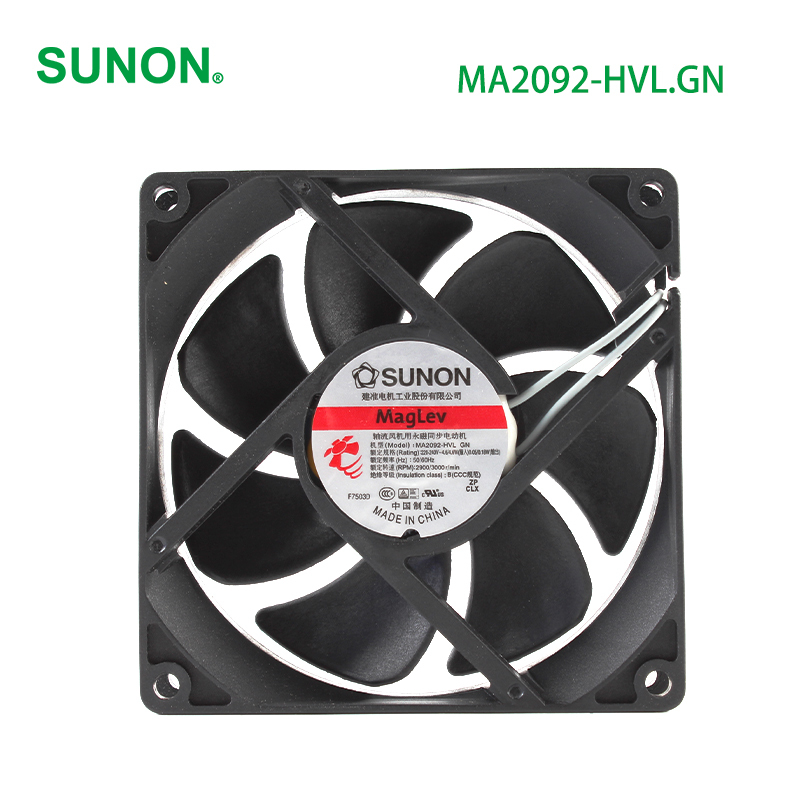 SUNON small ac fan 92mm cooling fan 92×92×25mm 220-240V 0.103/0.106A 4.6W MA2092-HVL.GN