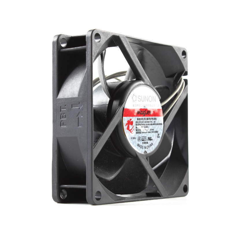 SUNON ac industrial axial flow fan server cooling fan 80×80×25mm 220-240V 0.215/0.225A MA2082-HVL.GN
