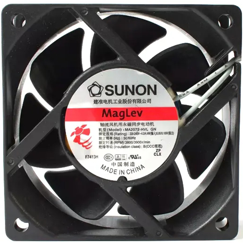 SUNON ac compact fans 220v ac fan 70×70×25mm 0.207/0.22A 4.3/4.4W MA2072-HVL.GN