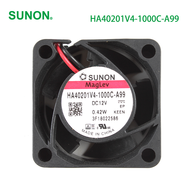 SUNON chassis cooling fan dc 12v cooling fan 40×40×20mm 0.42W HA40201V4-1000C-A99