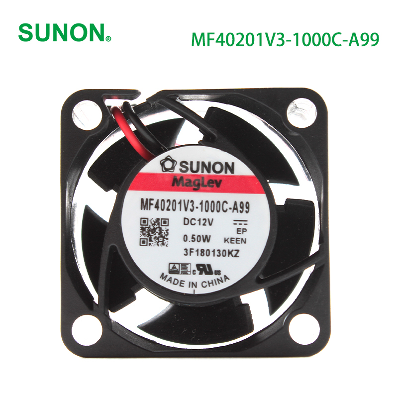 SUNON server cooling fan 12v fan cooling 40×40×20mm 0.5W MF40201V3-1000C-A99