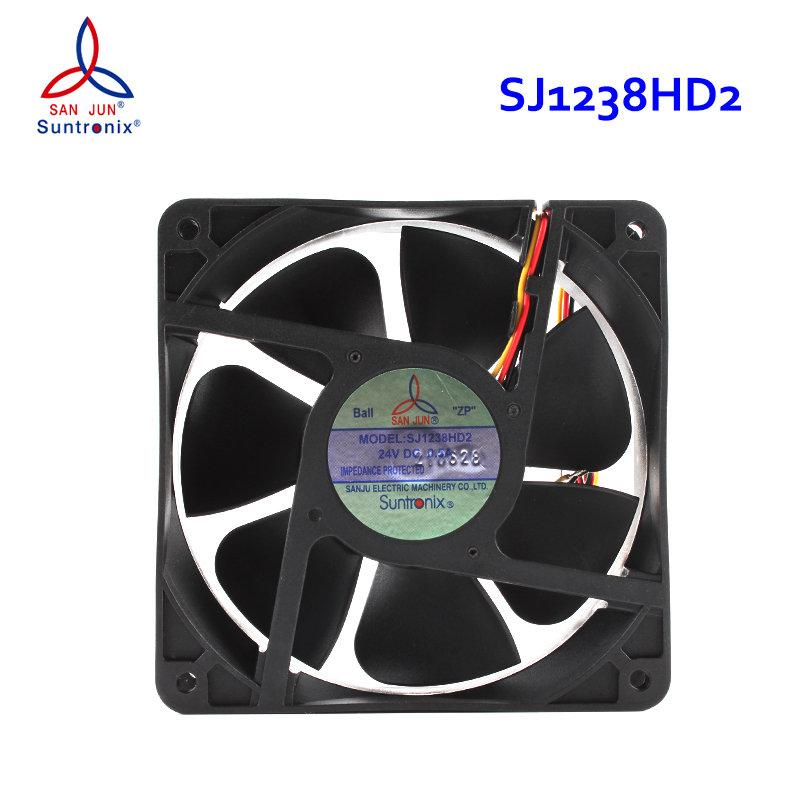 SANJUN inverter cooling fan 12038 cooling fan 120×120×38mm 24V 0.5A SJ1238HD2