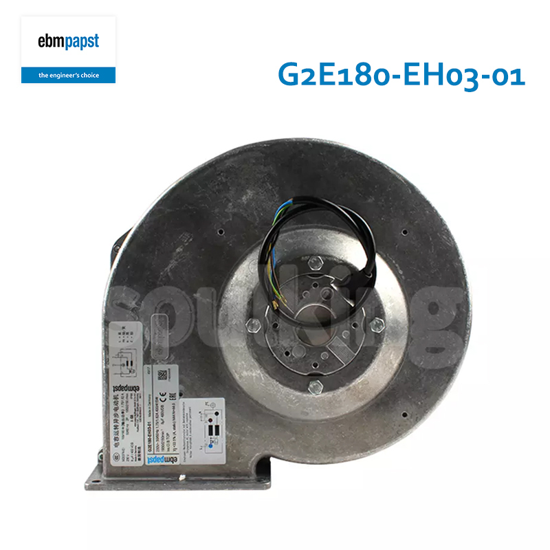 ebmpapst ac blower fan air purifier blower fan 180mm 230V 1.75/1.82A 400/415W G2E180-EH03-01