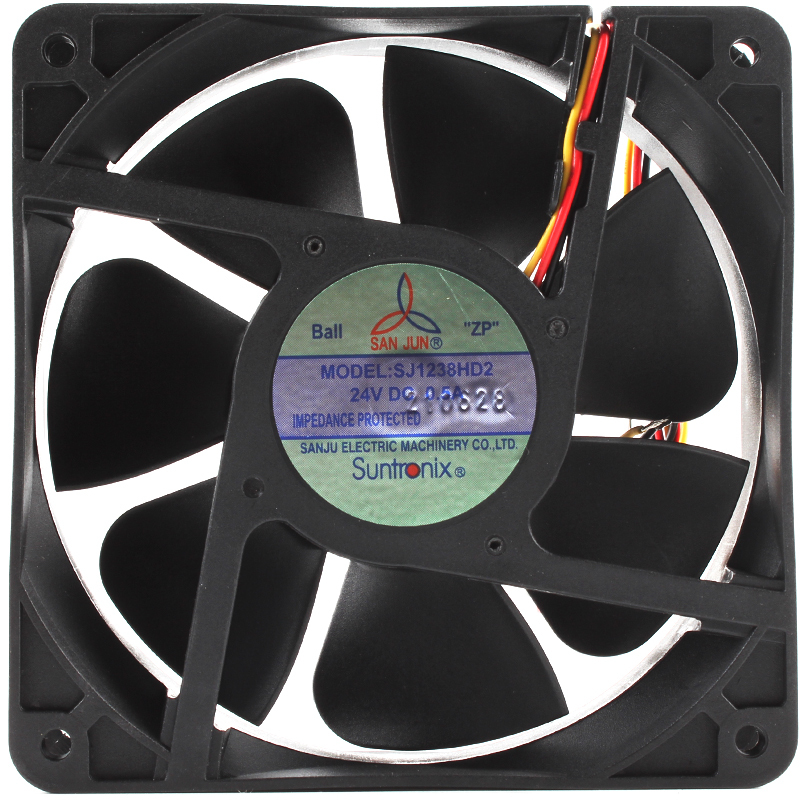 SANJUN inverter cooling fan 12038 cooling fan 120×120×38mm 24V 0.5A SJ1238HD2