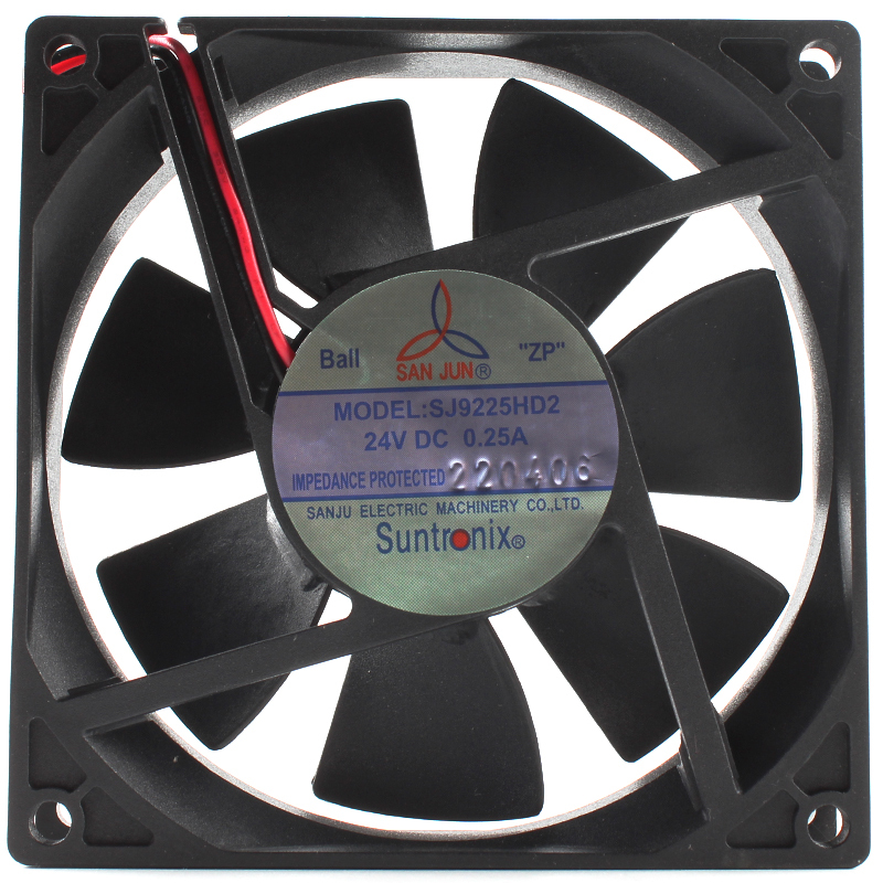 SANJUN radiator cooling fan 92mm cooling fan 92×92×25mm 24V 0.25A SJ9225HD2