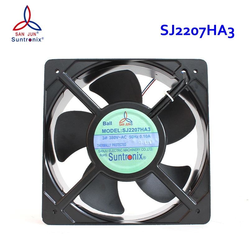 SANJUN 380v cooling fan brushless cooling fan 205×205×72mm 0.10A SJ2207HA3