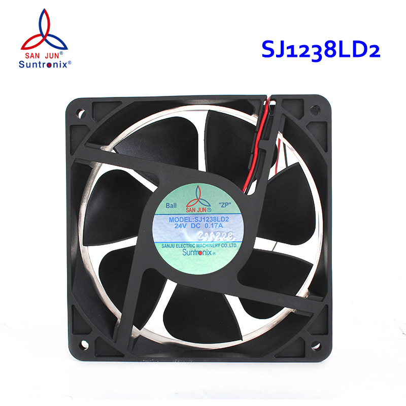 SANJUN freezer cooling fan 24v inverter cooling fan 120×120×38mm 0.17A SJ1238LD2
