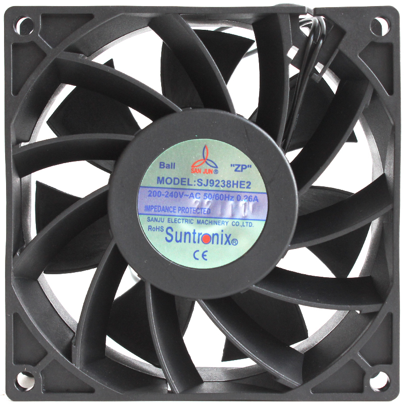 SANJUN low noise cooling fan 92mm cooling fan 92×92×38mm 200-240V 0.26A SJ9238HE2