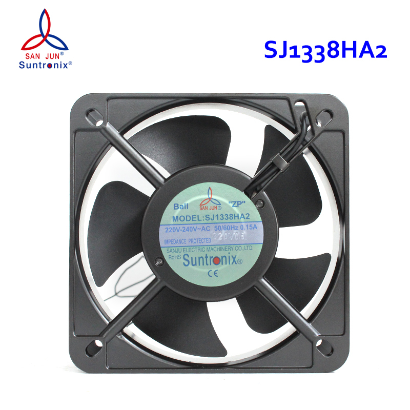 SANJUN inverter cooling fan 220v small ac cooling fan 135×135×38mm 220-240V 0.15A SJ1338HA2